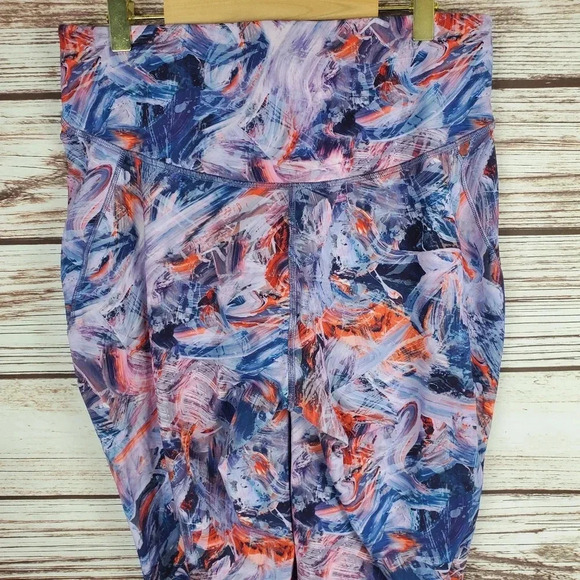 Lululemon Womens Size 10 Base Pace High Rise Crop Leggings Atmospheric Multi - Picture 7 of 12